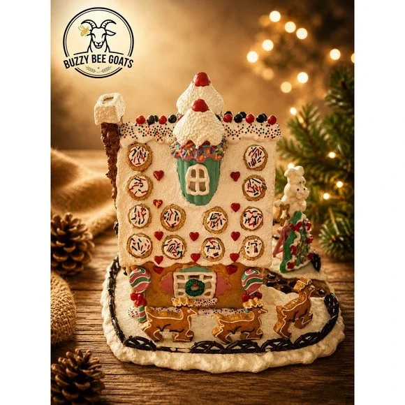 CHRISTMAS Pillsbury dough boy  CERAMIC LED LIGHTED VILLAGE House
