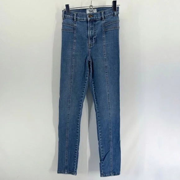 Reformation Suzie High Rise Skinny Front Seam Jeans Size 24