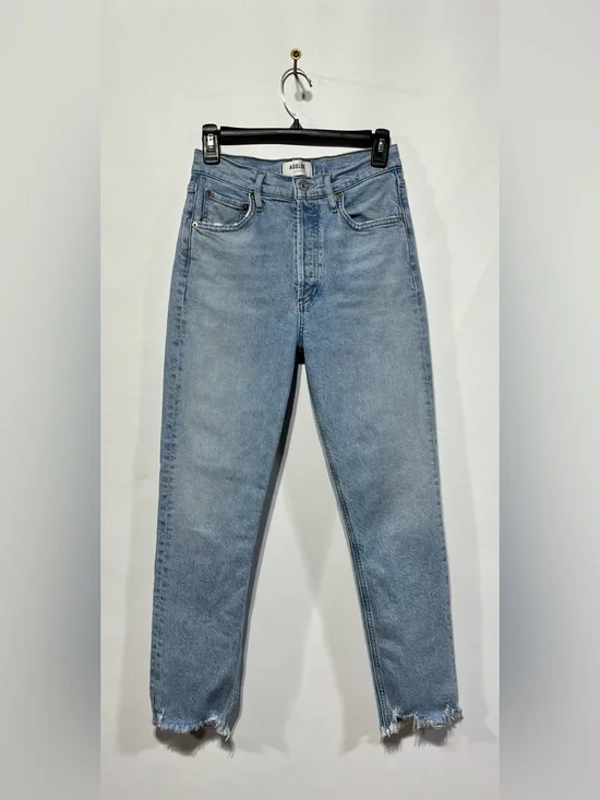 Agolde Riley Crop High Rise Light Blue Jeans Women’s Size 26 Inseam 26”