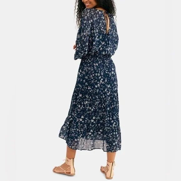 FREE PEOPLE Wallflower Blue Dress M