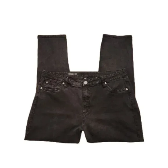 Kut from the Kloth Black Rinse High-Rise Katy Boyfriend Jeans Size: 20W