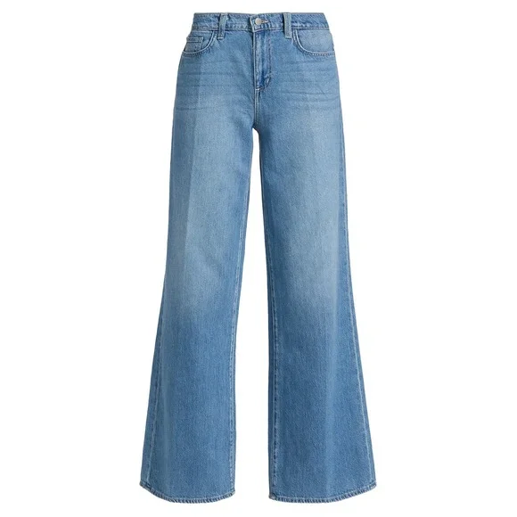 L'AGENCE Alicent High Rise Wide Leg Jeans Havana Blue Size 32 / 14