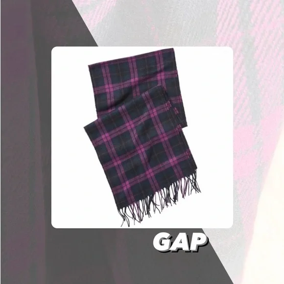 EUC Gap Plaid Flannel Scarf