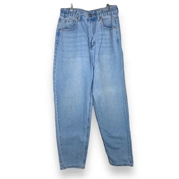 Wax Jean Light Blue Wash 1980s Mom Jeans Small