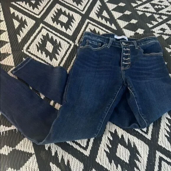 Kancan 7/27 Women's Dark Blue Jeans B