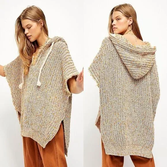 Free People Electric Aura Hoodie Pullover Size Large