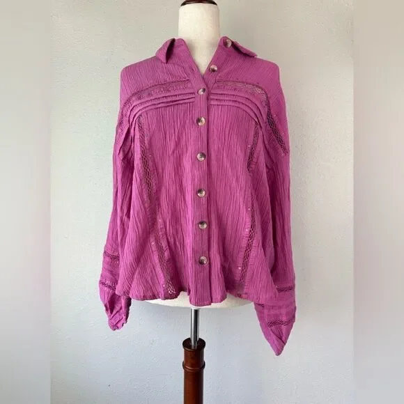 NWT Free People Women’s Button Up Top