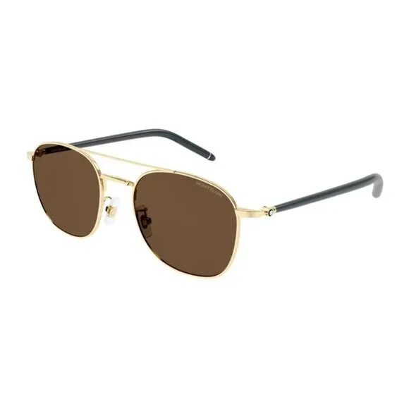 NEW MONTBLANC SUNGLASSES GOLD MEN EYEWEAR MONTBLANC MB0271S 004