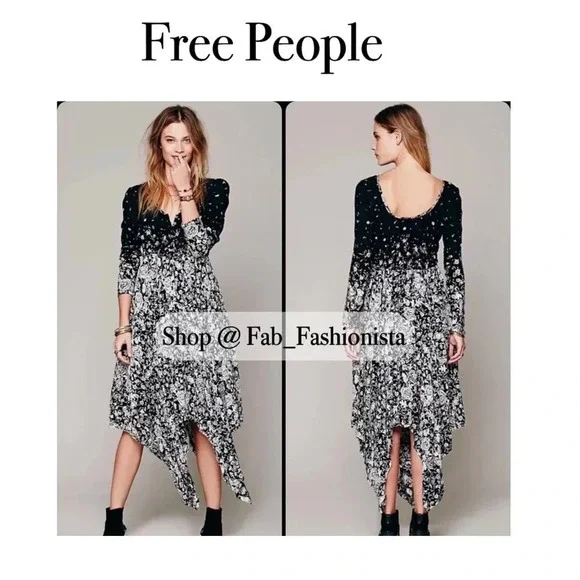 Free People boho floral Dress size Medium