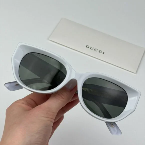 Gucci GG1532SA 003 BRAND NEW Sunglasses Grey Unisex Cat Eye