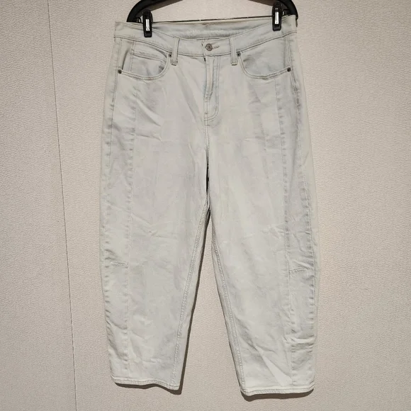 Old Navy High Rise Barrel Leg Jeans Womens Size 12