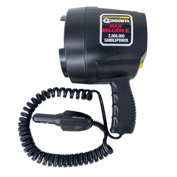 Brinkmann Qbeam‎ Max Million II 2 Million Maxpower Spotlight with 12V DC Adapter