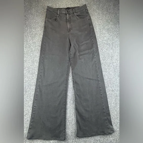 Joes The Goldie Black Cat High Rise Wide Leg Pant Jeans Size 29