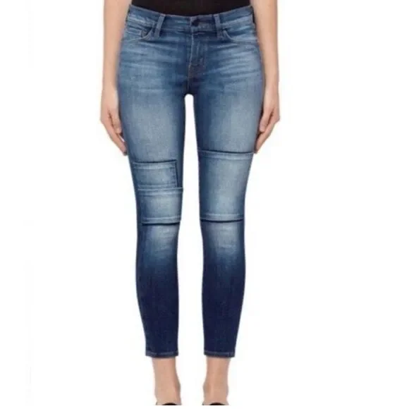J Brand Knee Patch Skinny Jeans 25