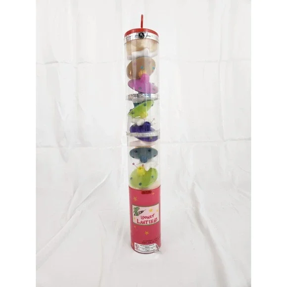 6 Retro Toy Spaceship + Stars Looney Lantern Christmas Tree String‎ Party Lights