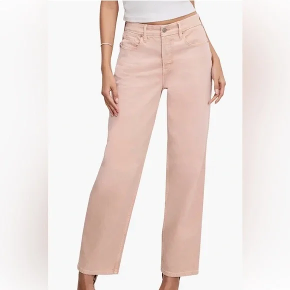 AG Adriana Goldscmeid 90s Relaxed Jeans, Petal Pink, 32”
