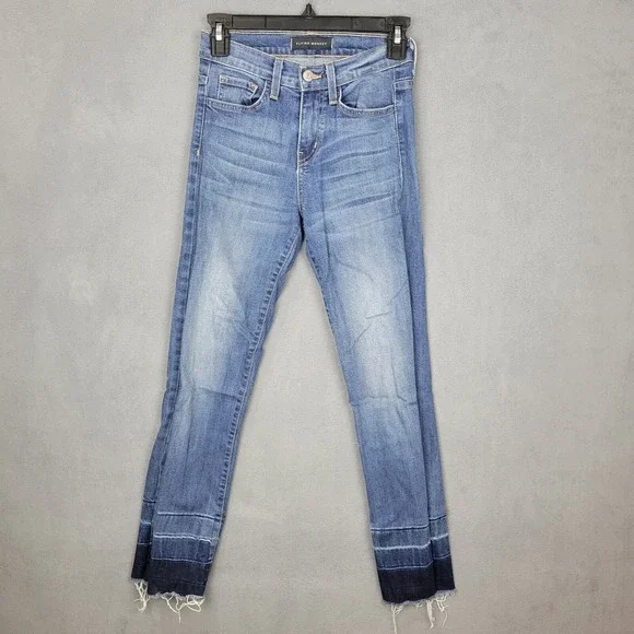 Flying Monkey Jeans Women's 24 Blue Denim Stretch 5-Pockets Skinny Leg Zip‎ Fly