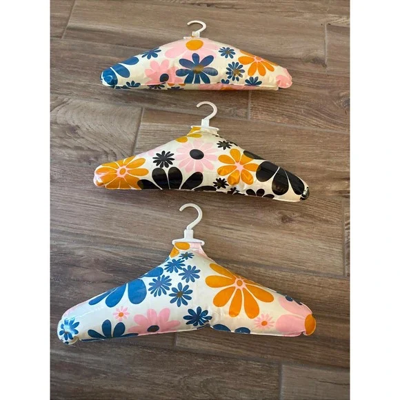 Rare‎ 1960s Blow Up Psychedelic Coat Hangers Mod floral Groovy mid century- 3