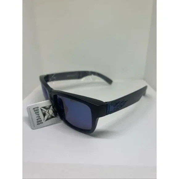 Choppers Mirrored Sunglasses UV400 Wrap Around Biker Style
