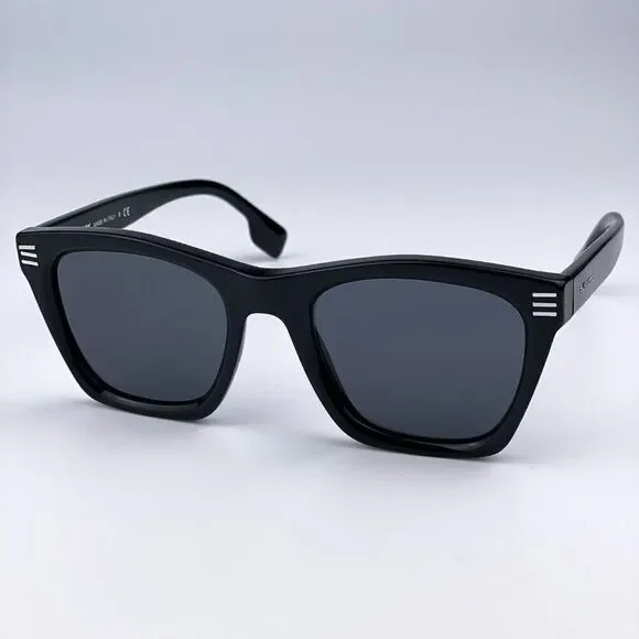 SALE! NEW Burberry BE4348 Cooper 300187 Black Dark Gray Square Unisex Sunglasses