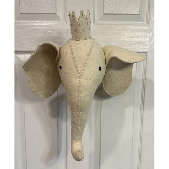 Fiona Walker‎ Elephant Head With Sleepy Eyes And Gold Crown