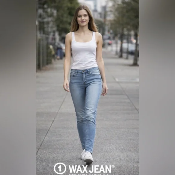 Wax Jean Blue Skinny Jeans Modern Fit