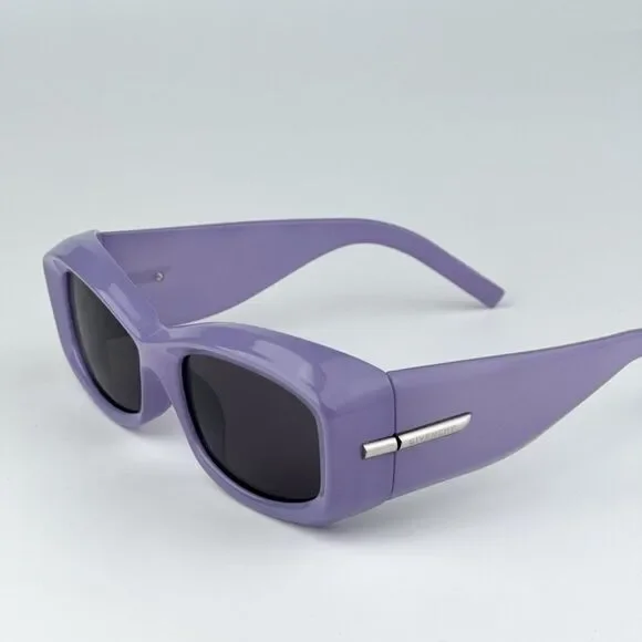 NEW Givenchy GV40044U 78A Shiny Lilac Smoke Gray Unisex Geometric Sunglases