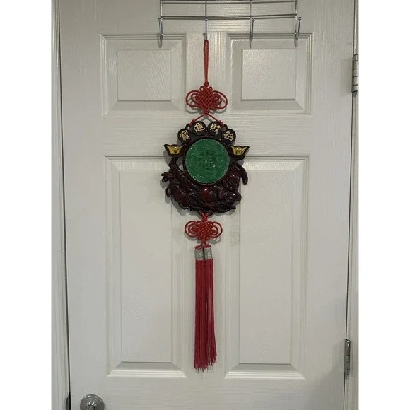 Vintage Hanging Buddha Wood Good Luck‎ Wall Decor