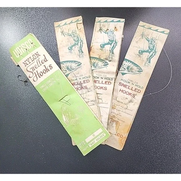 Old Fishing Hooks Advertising Hook Booklets‎ Thalco. Nylon