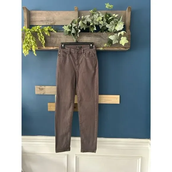 Eileen Fisher Taupe Straight-Leg Jeans Size 0. Very Good Condition