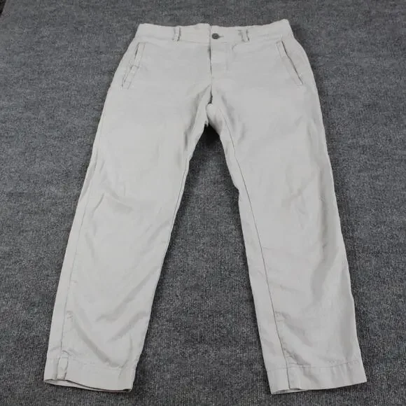 Outerknown Pants Mens 30 Nomad Chino Gray Button Fly Stretch Casual Workwear