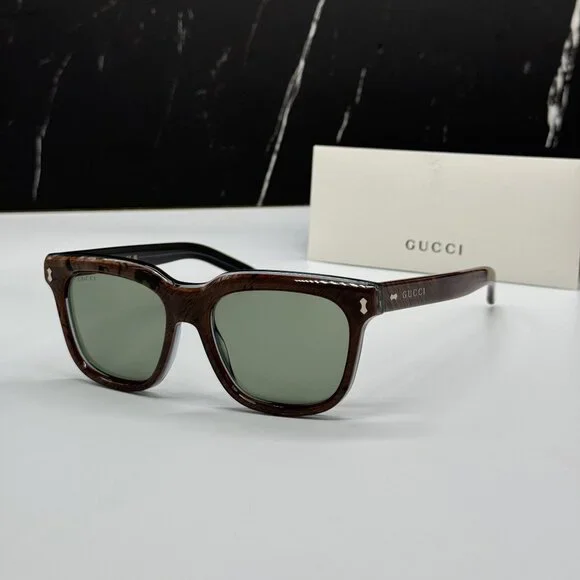 NEW GUCCI SUNGLASSES GG1523S 003 BROWN EYEWEAR