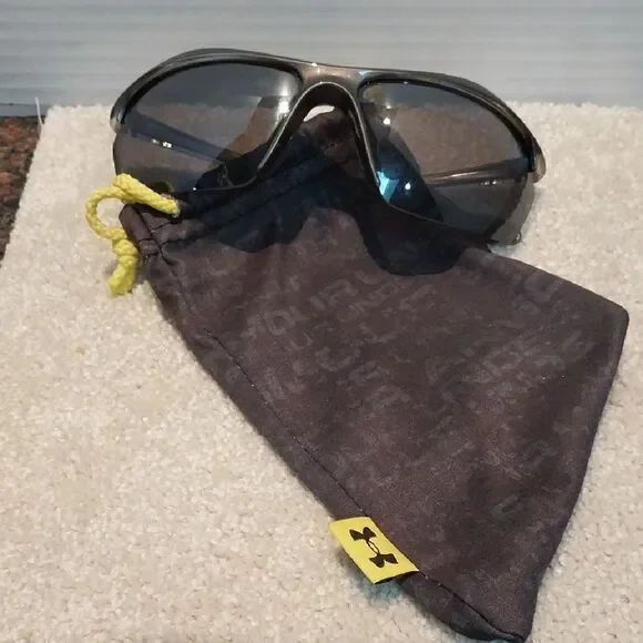 Under Armour Black Sunglasses with Silver Accents....NEW