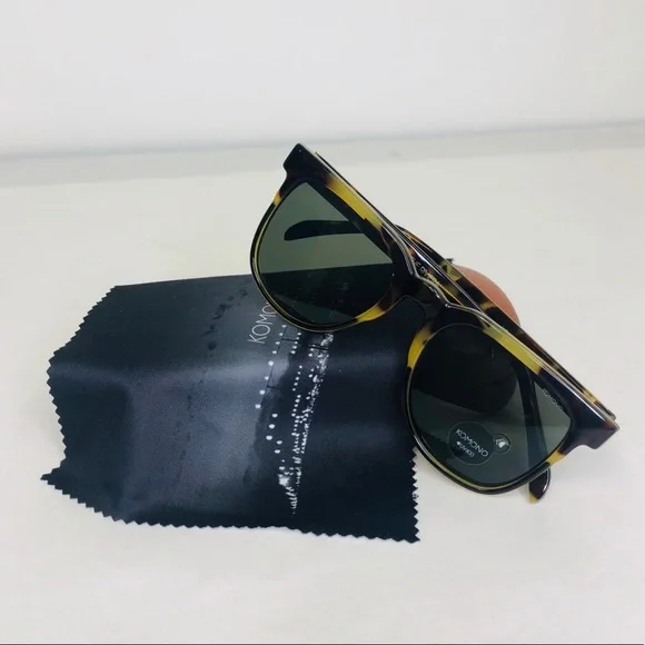 Riviera Green Tortoise KOMONO Sunglasses NEW green brown