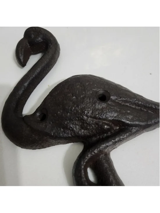 Flamingo Wall Hook, Cast Iron