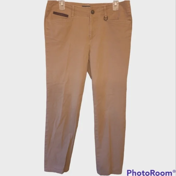 Lauren Ralph Lauren * Straight Leg* Ankle Length* Khaki Jeans* Sz 10