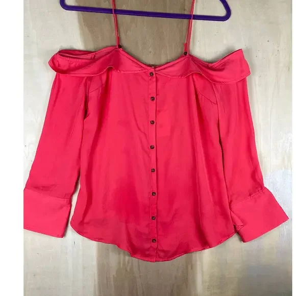 Free People Top Womens Extra Small XS Button Flowy‎ New