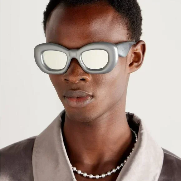 Loewe Men BRAND NEW Sunglasses LW40117I 20C Metallized Grey Smoke Mirror