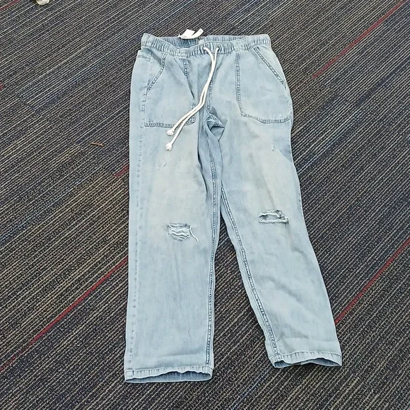 Nwt Aeropostale Highrise Wide Leg Cargo Jeans Medium