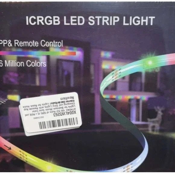 ATHONO ICRGB‎ Led Strip Light For Bedroom 100 ft(2 Rolls of 50ft) Color Changing
