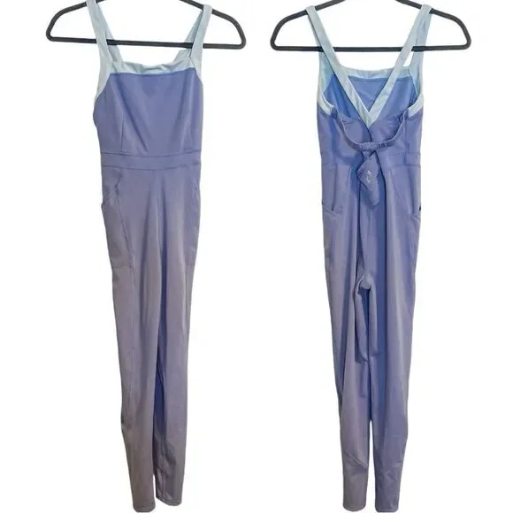 Free People Movement Athletic Jumpsuit Blue XS