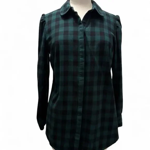 Tuckernuck Green Plaid Button-Up Shirt (sz Medium) 422