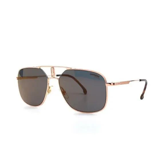 BRAND NEW CARRERA 1024/S ROSE GOLD GREY MIRROR AVIATOR SUNGLASSES