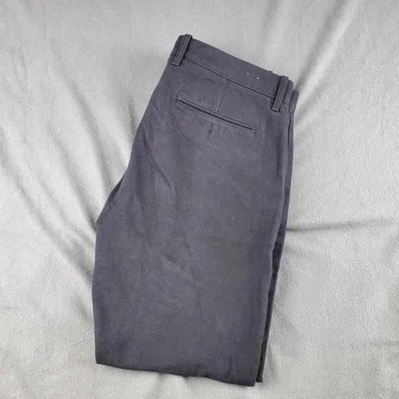 J. Crew Stretch Slim Fit thick Dress Pants Office Wear Casual Size 34x29 black