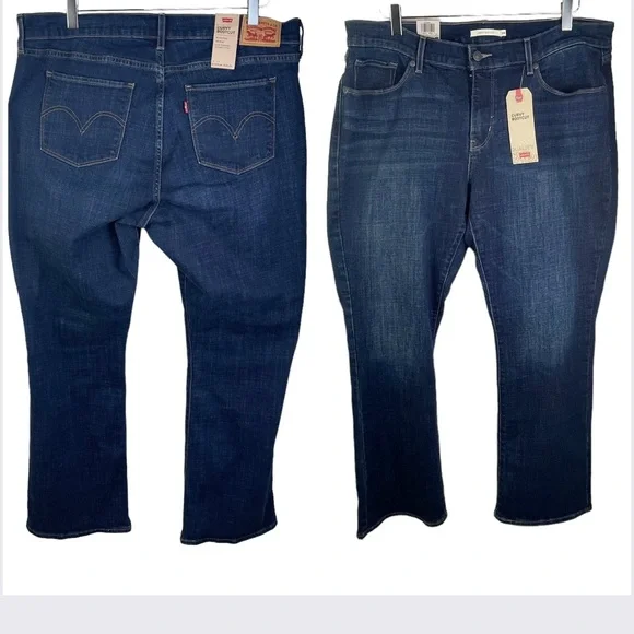NWT Levi’s Sculpt Curvy Bootcut Mid Rise Stretch Jeans Women’s 18 Medium W34 L30