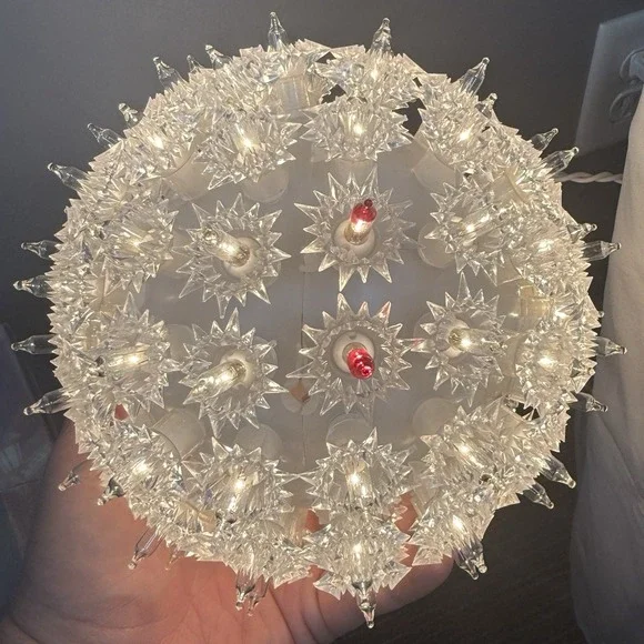 Vintage 2004 Globe‎ Light White 3 Way Flashing Enchanted Forest Christmas Works
