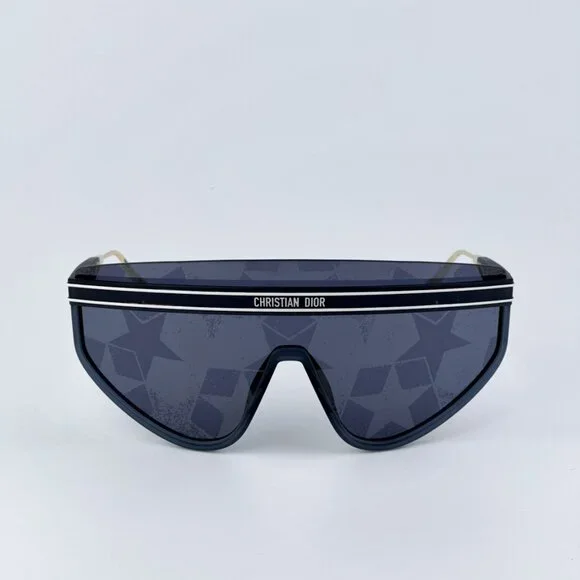 Dior Men BRAND NEW Sunglasses Matte Navy Blue Silver Mask DIORCLUB M2U