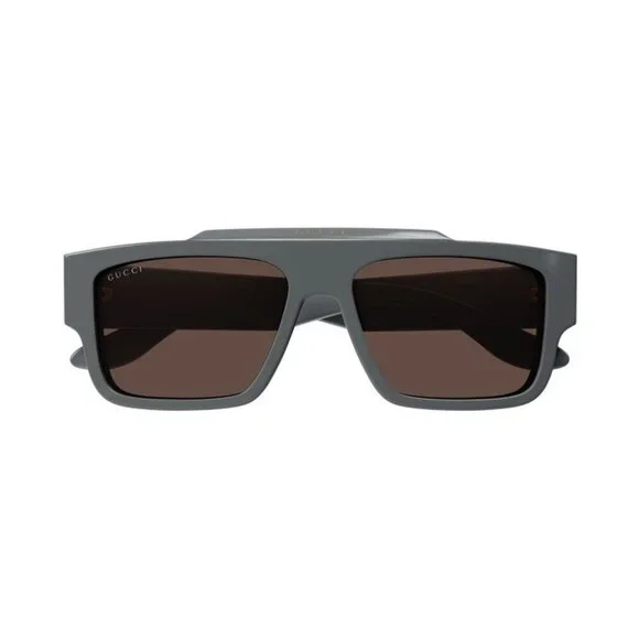 NEW GG1460S 003 GUCCI SUNGLASSES MEN GREY SQUARE EYEWEAR