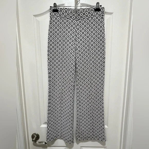 Free People Rita Flare Pants High Rise Floral Stretch