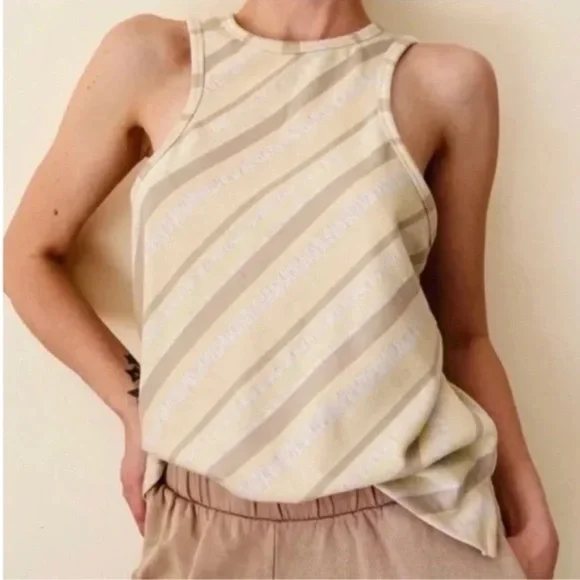 Free People | NWOT High Neck Striped Tank